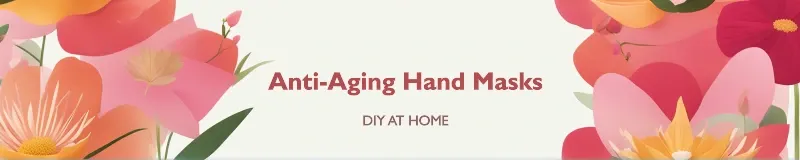 Anti-aging hand masks: footer banner